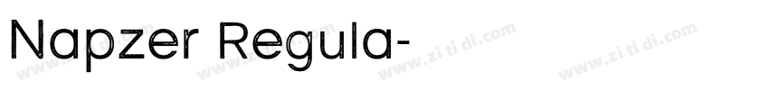Napzer Regula字体转换